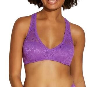 Cosabella Never Say Never Beauty Racie Racerback Bralette Purple Cyclamen Medium